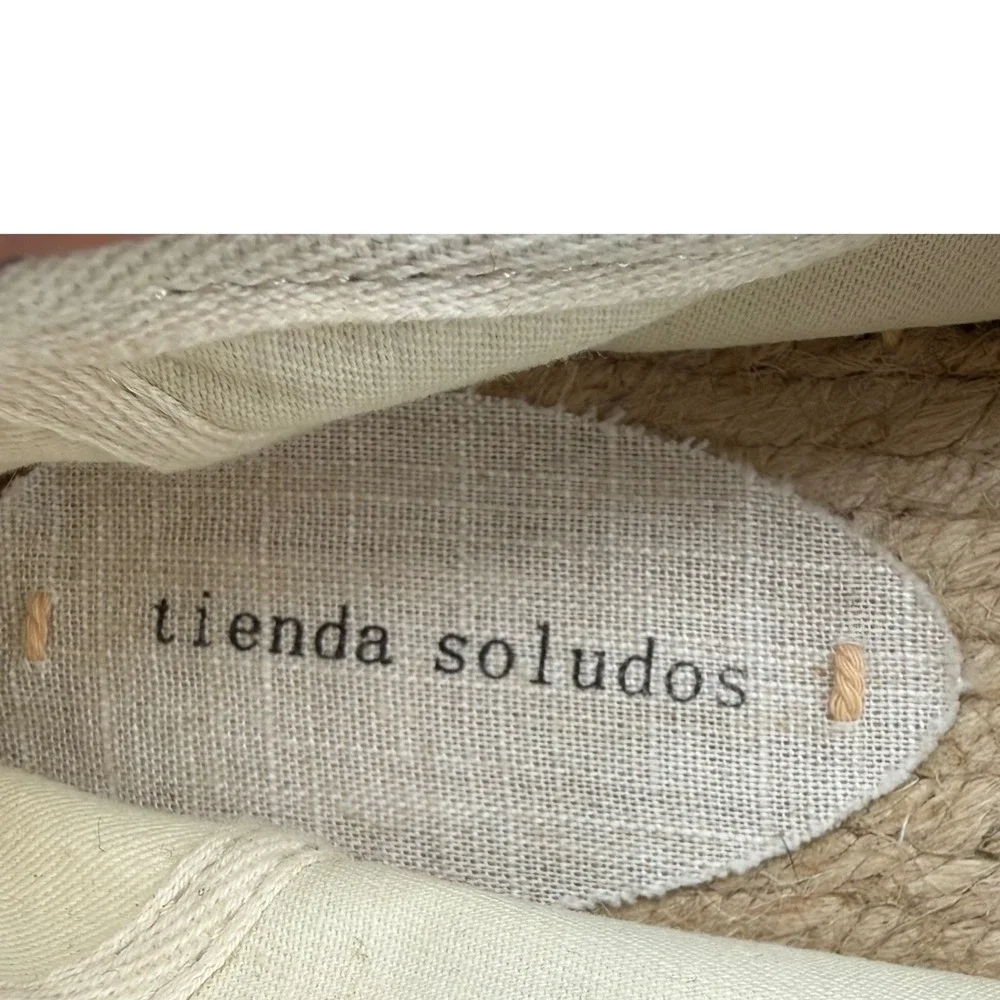 Soludos Camera Glasses Espadrilles Womens Size 8 Black‎ Canvas Slip On